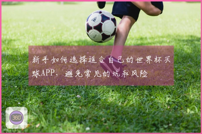新手如何选择适合自己的世界杯买球APP，避免常见的坑和风险